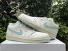 Pure original Jordan Air jordan 1 Low Sail lgloo white light green