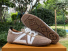 Original Louis Vuitton Sneakerina leather round toe lace-up ballet