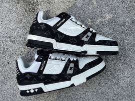 Value for money LOUIS VUITTON Trainer White and Black Denim