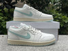 Pure original Jordan Air jordan 1 Low Sail lgloo white light green