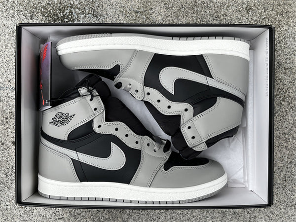 Pure original Air Jordan 1 Hi '85 "Reverse Shadow" shadow gray 2025