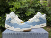 Pure original Air Jordan 4 Denim "Worn Blue" white blue Levi's