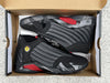 Pure original Air Jordan 14 "Last Shot" black and red last shot