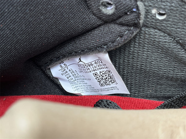 Pure original Air Jordan 1 High OG "Ruby" Red Snake Ruby