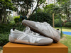 Original Louis Vuitton Sneakerina leather round toe lace-up ballet