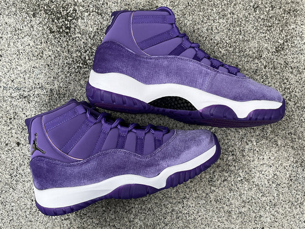 Pure original Air Jordan 11 "Purple Rain" purple velvet Item