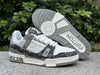 Value for money LOUIS VUITTON Trainer White Grey Denim