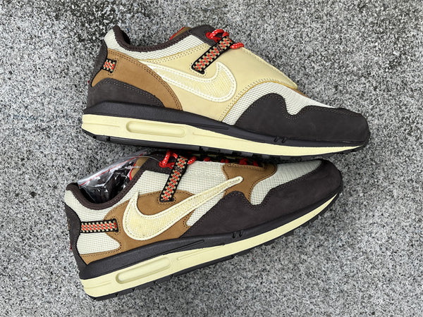 Pure original Travis Scott x Nike Air Max 1 "baroque brown"