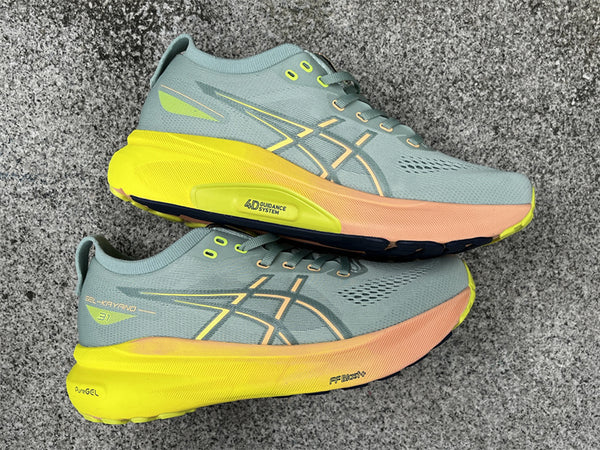 Pure original Asics Gel-Kayano 31 green and yellow