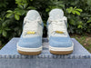 Pure original Air Jordan 4 Denim "Worn Blue" white blue Levi's