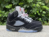 Pure original Air Jordan 5 "Black Metallic Reimagined"