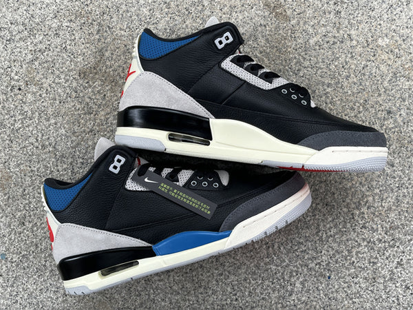 Company level Jordan Air Jordan 3 OG "CHILE RED" black, gray and red