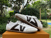 Original Louis Vuitton Sneakerina, sheepskin round toe lace-up, ballet