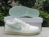 Pure original Jordan Air jordan 1 Low Sail lgloo white light green