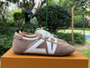 Original Louis Vuitton Sneakerina leather round toe lace-up ballet