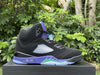 Pure original Jordan Air Jordan 5 Retro Black Grape Black Purple Grape