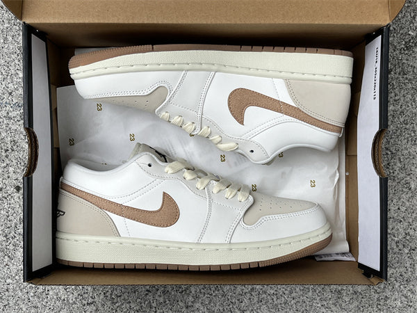 Pure original Jordan Air Jordan 1 Low Dongdan White Brown Item