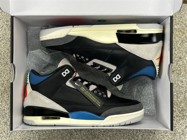 Company level Jordan Air Jordan 3 OG "CHILE RED" black, gray and red