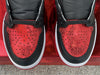 Pure original Air Jordan 1 High OG "Ruby" Red Snake Ruby
