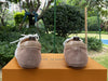 Original Louis Vuitton Sneakerina leather round toe lace-up ballet