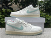 Pure original Jordan Air jordan 1 Low Sail lgloo white light green