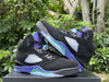Pure original Jordan Air Jordan 5 Retro Black Grape Black Purple Grape