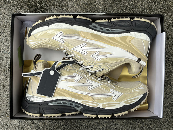 Pure original OFF-WHITE three arrow running shoes