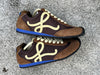 Pure original LOEWE Ballet Runner 2.0 nylon cowhide round toe