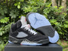 Pure original Air Jordan 5 "Black Metallic Reimagined"