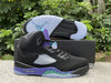 Pure original Jordan Air Jordan 5 Retro Black Grape Black Purple Grape