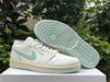 Pure original Jordan Air jordan 1 Low Sail lgloo white light green
