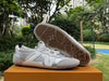 Original Louis Vuitton Sneakerina leather round toe lace-up ballet
