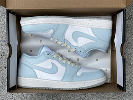 Pure original Jordan Air Jordan 1 Low blue and white