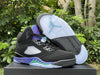 Pure original Jordan Air Jordan 5 Retro Black Grape Black Purple Grape