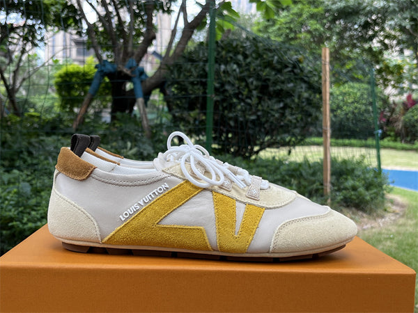 Original Louis Vuitton Sneakerina, sheepskin leather, round toe lace