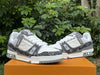 Value for money LOUIS VUITTON Trainer White Grey Denim