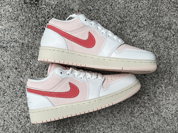 Pure original Jordan Air Jordan 1 Low Strawberry Milkshake Pink White
