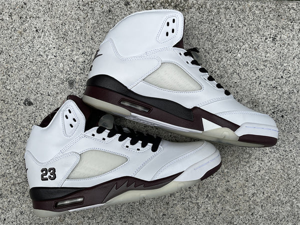Pure original A Ma Maniére x Air Jordan 5 "Violet Ore" white and brown