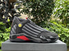 Pure original Air Jordan 14 "Last Shot" black and red last shot