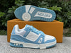 Value for money LOUIS VUITTON Trainer White Blue