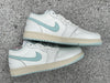 Pure original Jordan Air jordan 1 Low Sail lgloo white light green