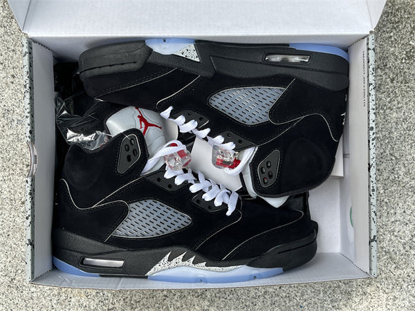 Pure original Air Jordan 5 "Black Metallic Reimagined"