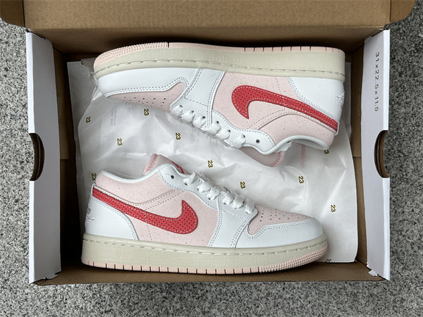 Pure original Jordan Air Jordan 1 Low Strawberry Milkshake Pink White
