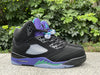 Pure original Jordan Air Jordan 5 Retro Black Grape Black Purple Grape