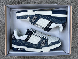 Value for money LOUIS VUITTON Trainer White Blue