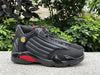 Pure original Air Jordan 14 "Last Shot" black and red last shot