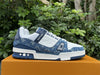 Value for money LOUIS VUITTON Trainer White Blue