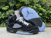 Pure original Air Jordan 5 "Black Metallic Reimagined"