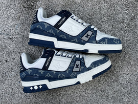 Value for money LOUIS VUITTON Trainer White Blue