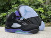 Pure original Jordan Air Jordan 5 Retro Black Grape Black Purple Grape
